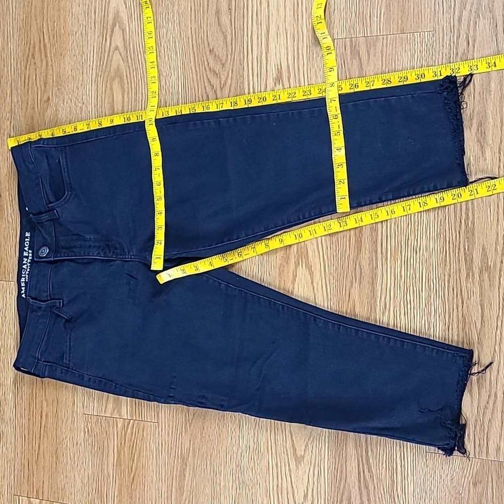 AMERICAN EAGLE SUPER SUPER STRETCH X ANKLE CROPPED WOMENS JEGGING 14x21 - Picture 2 of 7